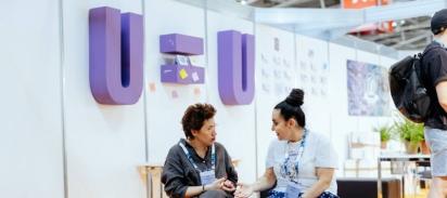 Bildunterschrift: „U = U“ (deutsch: N = N) war auch auf der AIDS 2024 ein wichtiges Thema