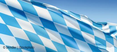 Bayernflagge - weiß-blau