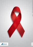 Rote Schleife (Red Ribbon) DIN A2