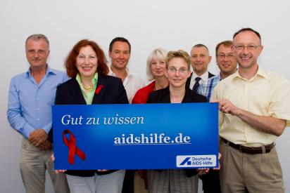 Gruppenbild zum Start von aidshilfe.de